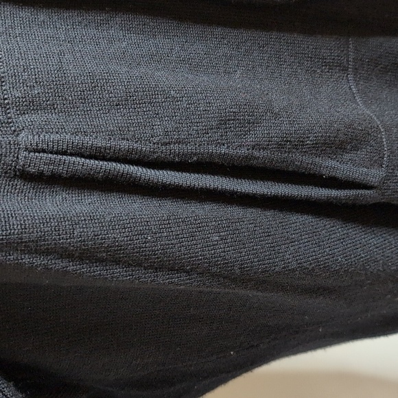 Tory Burch Black Jacinthe Black Wook Turtleneck‎ Sweater Dress Size Medium - Picture 8 of 11